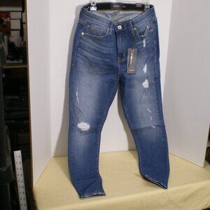 Torrid Sky High Skinny Distressed Denim Blue Jeans, Size 14R